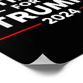 Latinos für Trump 2024 Poster (Ecke)