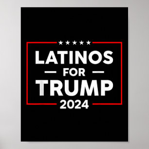 Latinos für Trump 2024 Poster