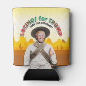 LATINOS FÜR TRUMP Hispanic Pancho Villa Bandito Dosenkühler (Rückseite)