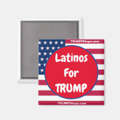 Latinos für TRUMP Patriotic Magnet (Vorderseite/Rückseite)