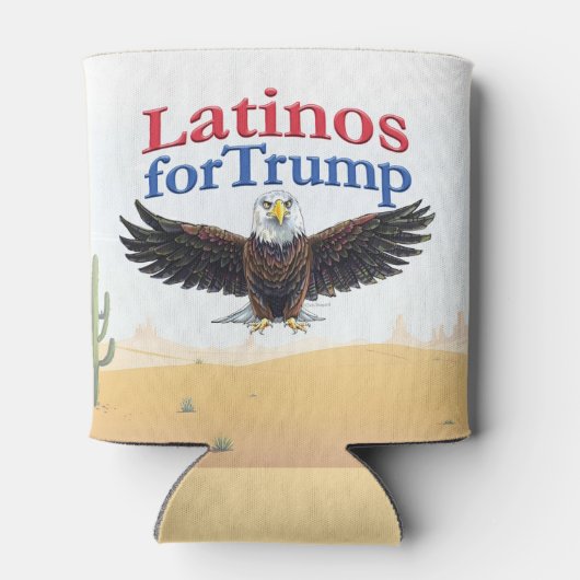 Latinos für Trump - Wüstenadler Dosenkühler (Rückseite)