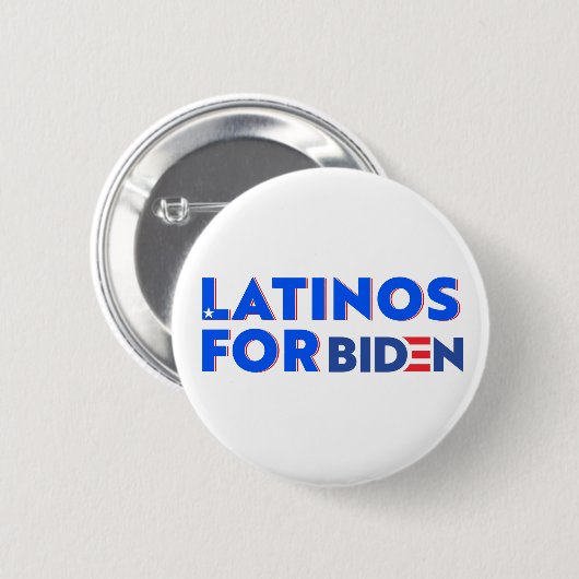 Latinos Para Joe Biden Round Button (Vorne & Hinten)