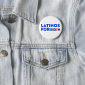 Latinos Para Joe Biden Round Button (Beispiel)
