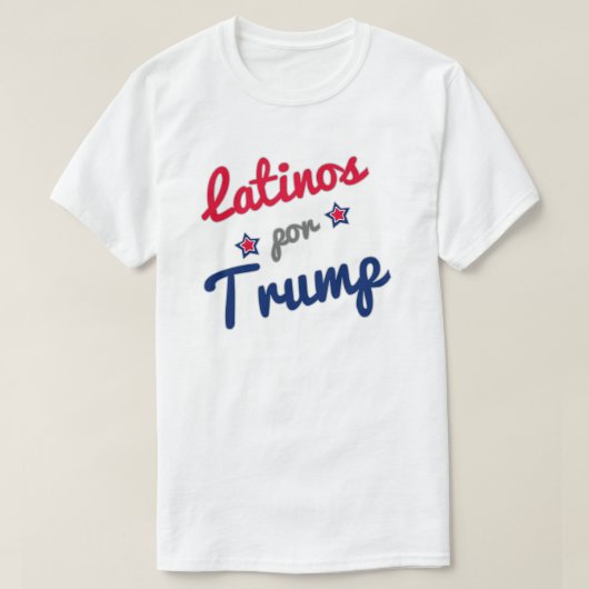 Latinos por Trumpf-Spanisch T-Shirt (Design vorne)