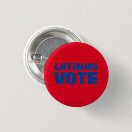 Latinos Vote Blue Red Voto Latino moderne politisc Button