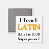 Latinunterricht Magnet (Vorderseite/Rückseite)