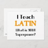 Latinunterricht Postkarte (Vorne/Hinten)