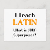 Latinunterricht Postkarte (Vorderseite)