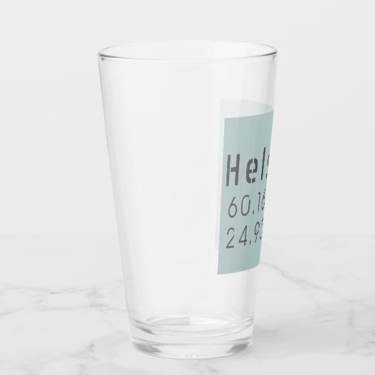 Latitude Longitude Helsinki Glas (Rechts)