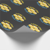 Latke Liebe Fries Funny Jewish Hanukkah Geschenk Geschenkpapier (Ecke)