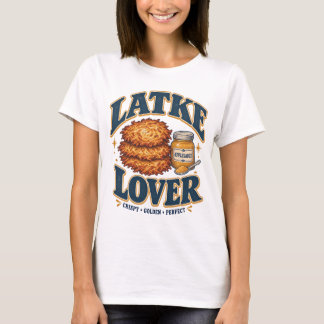 Latke-Liebhaber Lustiges Hanukkah Kartoffelpuffer T-Shirt