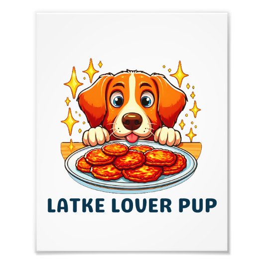 Latke Lover Pup Fotodruck (Vorne)