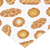 Latkes & Challah Bread Foodie Hanukkah Pattern Kurzer Tischläufer (Ecke)