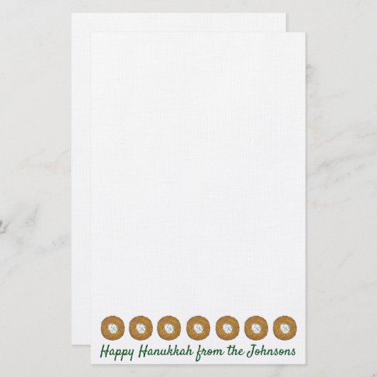 Latkes Happy Hanukkah Chanukah Juwish Holidays Briefpapier (Vorne/Hinten)