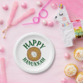 Latkes Happy Hanukkah Chanukah Juwish Holidays Pappteller (Party)