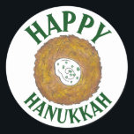 Latkes Happy Hanukkah Chanukah Juwish Holidays Runder Aufkleber<br><div class="desc">Das Design zeigt eine originelle Marker-Illustration eines leckeren Latke Potato Pancakes mit sauer Creme, ein Grundnahrungsmittel der jüdischen Urlaubsküche. Ideal für Hanukkah Feiern! Dieses Chanukah Latkes Design ist auch auf anderen Produkten erhältlich. Viele weitere Feinschmecker-Designs sind auch in diesem Shop erhältlich! Sehen Sie nicht, wonach Sie suchen? Brauchen Sie Hilfe...</div>