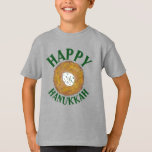 Latkes Happy Hanukkah Chanukah Juwish Holidays T-Shirt<br><div class="desc">Das Design zeigt eine originelle Marker-Illustration eines leckeren Latke Potato Pancakes mit sauer Creme, ein Grundnahrungsmittel der jüdischen Urlaubsküche. Ideal für Hanukkah Feiern! Dieses Chanukah Latkes Design ist auch auf anderen Produkten erhältlich. Viele weitere Feinschmecker-Designs sind auch in diesem Shop erhältlich! Sehen Sie nicht, wonach Sie suchen? Brauchen Sie Hilfe...</div>