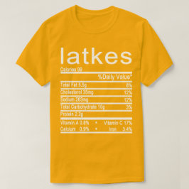 Latkes Nutrition Facts-Label T-Shirt