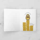 Latkes und Gelt Hanukkah Card Feiertagskarte (Innenseite)