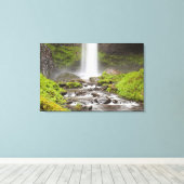 Latourell Falls, Columbia River Gorge, Oregon, Leinwanddruck (Insitu (Holzboden))