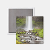 Latourell Falls, Columbia River Gorge, Oregon, Magnet (Vorderseite/Rückseite)
