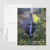 Latourell Falls, Oregon Feiertagspostkarte (Vorne/Hinten)