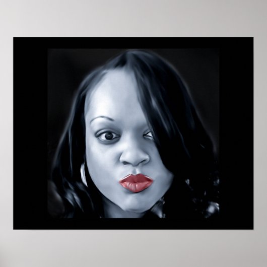 Latoya Black/White Poster (Vorne)