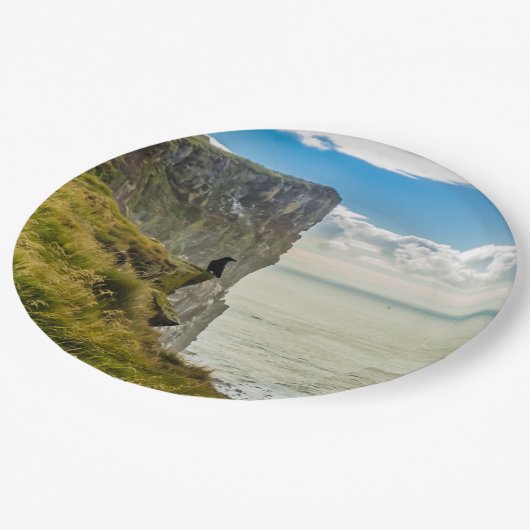 Latrabjarg, Island Pappteller (Schrägansicht)