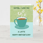 Latte Alles Gute zum Muttertag Karte (Gelbe Blume)