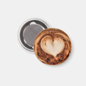 Latte Art #3 Magnet (Vorderseite/Rückseite)