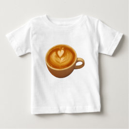 Latte Art Coffee Liebe Baby T-shirt