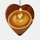 Latte Art Coffee Liebe Keramikornament (Rechts)