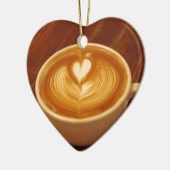 Latte Art Coffee Liebe Keramikornament (Links)