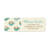 Latte Art in Niedlich Blue Coffee Mugs (Vorne)