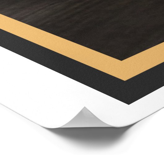 Latte Art-Kaffee Poster (Ecke)