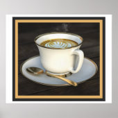 Latte Art-Kaffee Poster (Vorne)