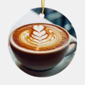 Latte Art Keramik Ornament (Vorne)
