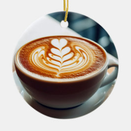 Latte Art Keramik Ornament