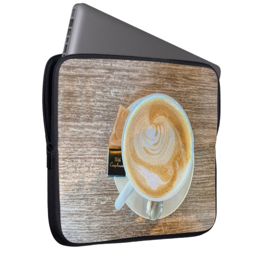 Latte Art Laptopschutzhülle (Vorne Rechts)
