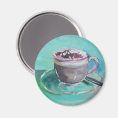 Latte Art Magnet (Vorderseite/Rückseite)