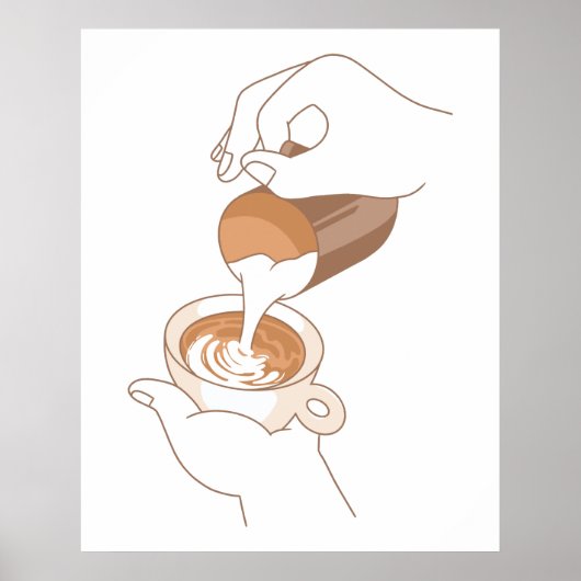 Latte Art Poster (Vorne)
