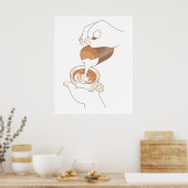 Latte Art Poster (Küche)