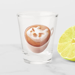 Latte Art Schnapsglas