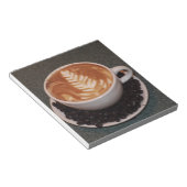 Latte Art und Coffee Boans Notizblock (angewinkelt)