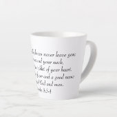 Latte-Becher Milchtasse (Rechte Ecke)