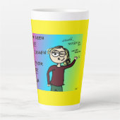 Latte beker tekst: Als je nee kan zeggen, Milchtasse (Vorderseite)