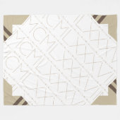 Latte Blanket Fleecedecke (Vorderseite (Horizontal))