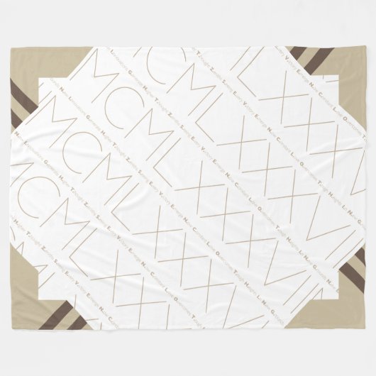 Latte Blanket Fleecedecke (Vorderseite (Horizontal))