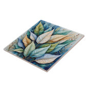 Latte-Blätter aus Blaugrün Fliese (Seite)