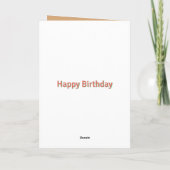 Latte bunny Happy Birthday Card Karte (Rückseite)